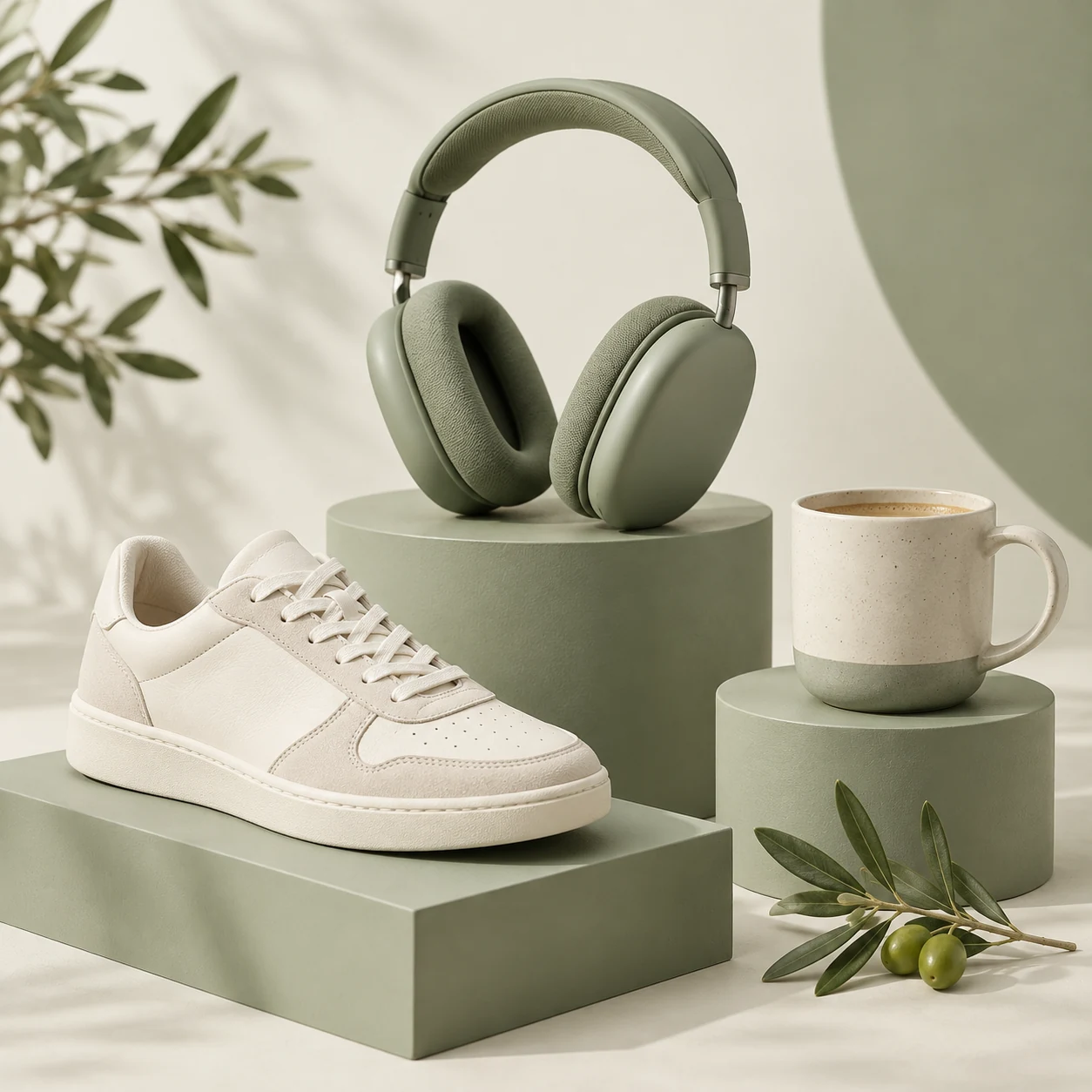 Everyday essentials in an illustrative client storefront